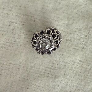 Authentic Pandora Sterling Silver Charm Bead, 3 Sided